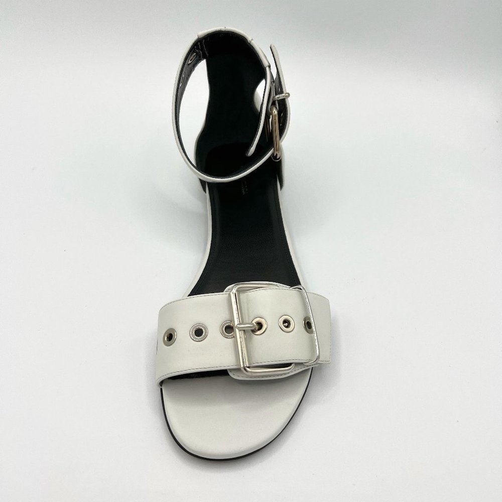 Balenciaga Sandal white leather, buckle, white ankle (left shoe only) - Picture 1 of 6
